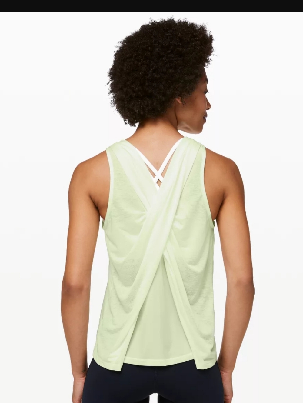 Lululemon Soul Stride Light Green Tank Top